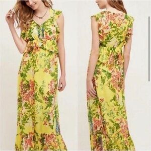 Tracy Reese Vibrant Floral Maxi Dress